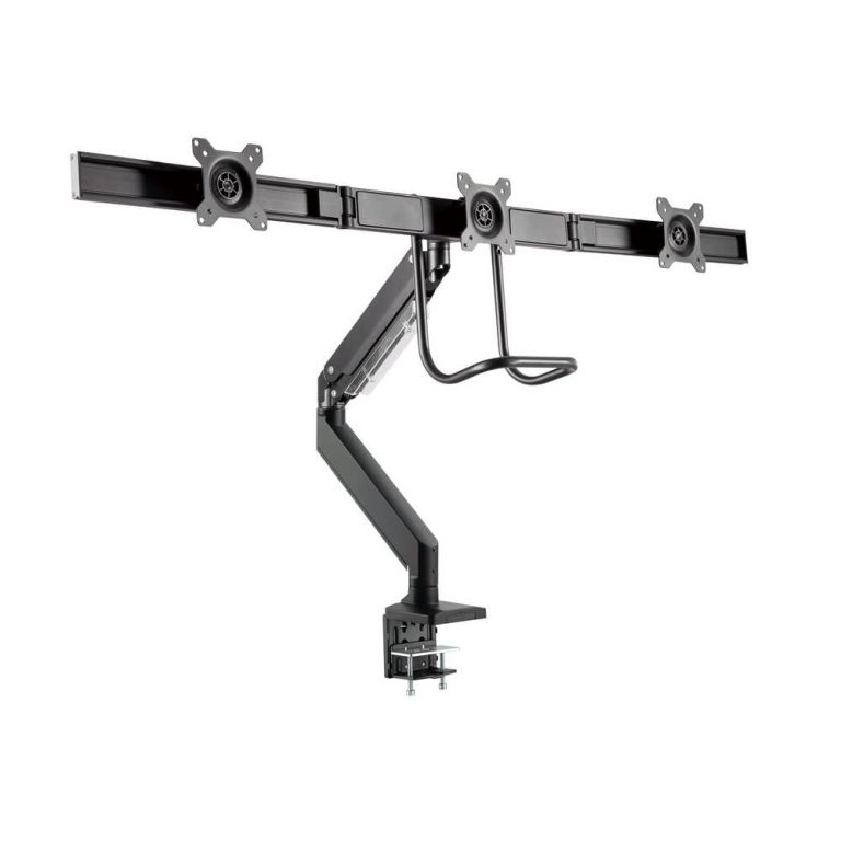 DM4300-02 Napofix® DM4300 – Triple Monitor Desk Mount Best Value Full Motion Monitor Arm in Ireland, Singlke, Double, Tripple, Office desk Monitor Arm with handle