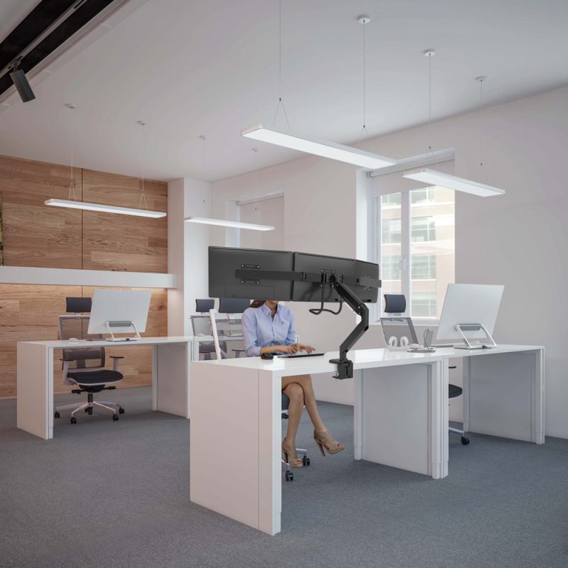 Napofix® DM4300 – Triple Monitor Desk Mount
