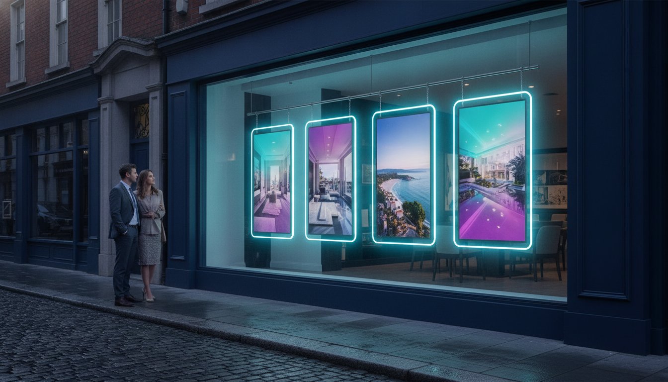 Digital Window Displays for Real Estate Agents in Dublin: The 2026 Professional Guide