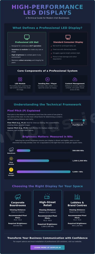 Professional LED Display Solutions: The 2026 Business Guide for Irish Enterprises