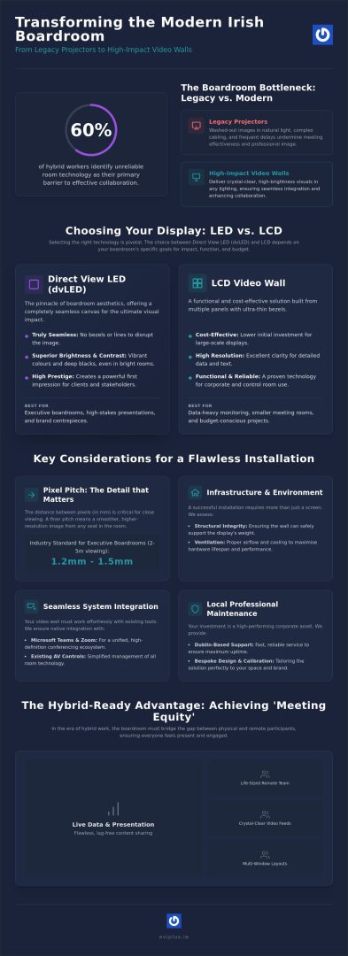 Video Wall Solutions for Boardrooms Ireland: The 2026 Corporate Guide