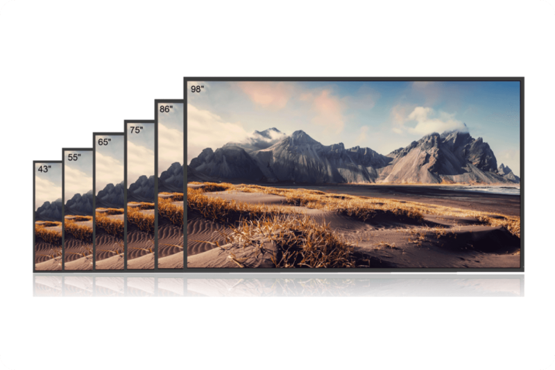 Digital Signage displays , commercial monitors all sizes